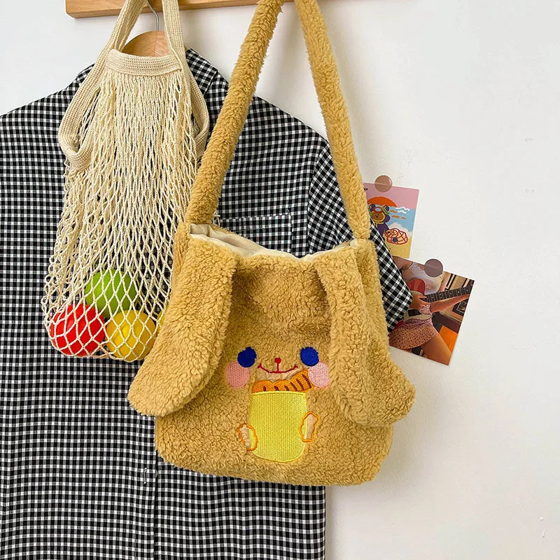 Anime Cartoon Dog Plush Backpack for Girls