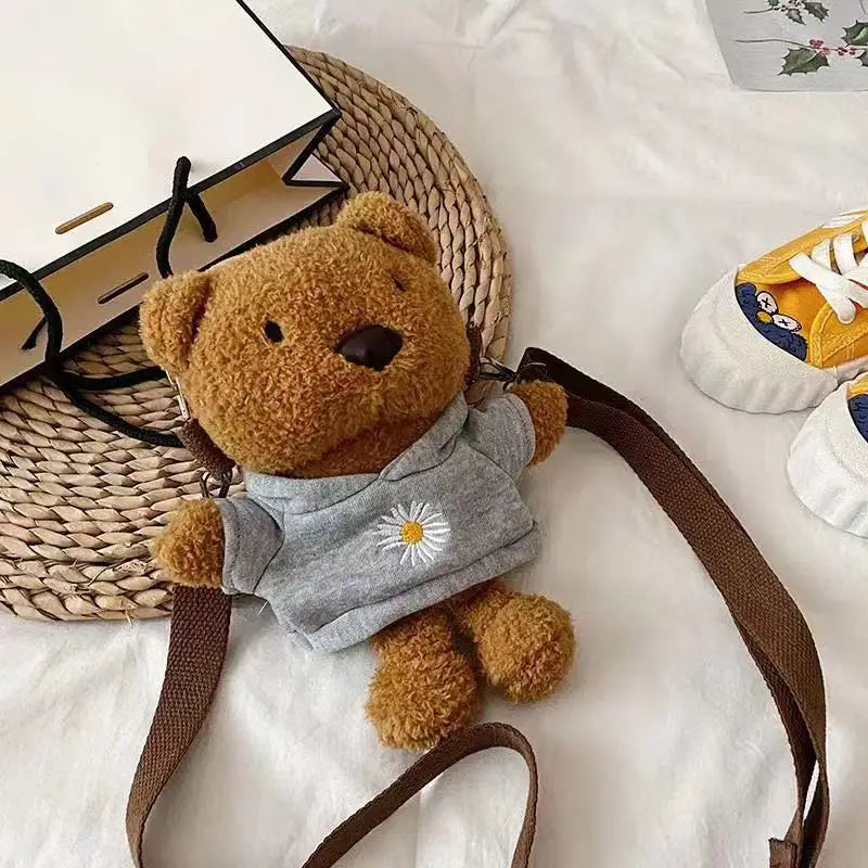 Plush Mini Doll Messenger Backpack Soft Toy Baby Girl Bag