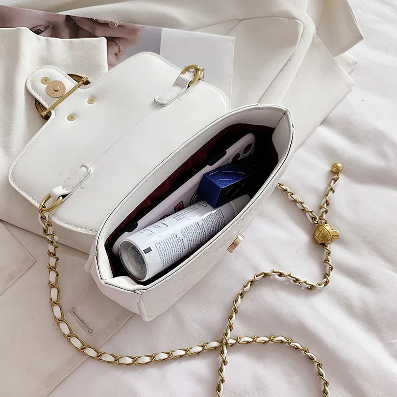 Deer Lock Chain Messenger Bag Ladies Handbags Crossbody Bags