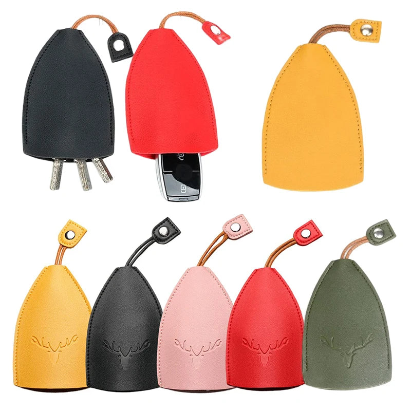 Elk Cartoon Key Wallet Holder Case - Creative Keychain Pouch