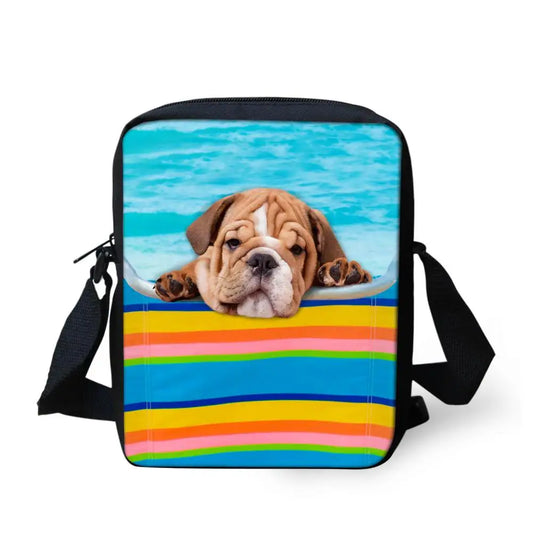 Puppy Dog Shoulder Messenger Bag for Boys