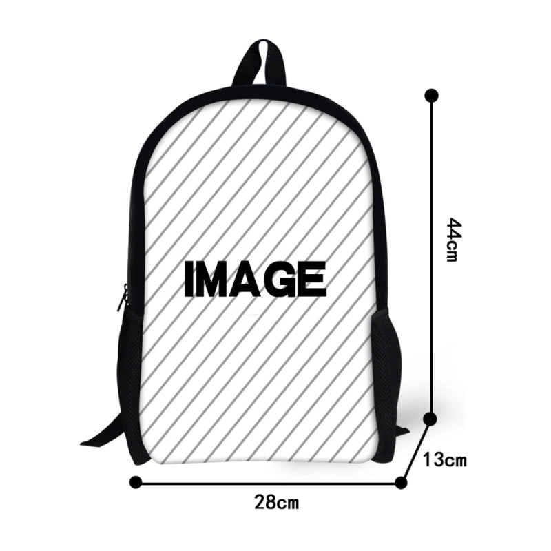 Yorkshire Terrier Print School Bag for Girls Children Backpack