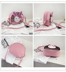 Sequins Bunny Children's Messenger Bag