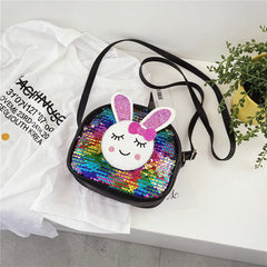 Sequins Bunny Children's Messenger Bag