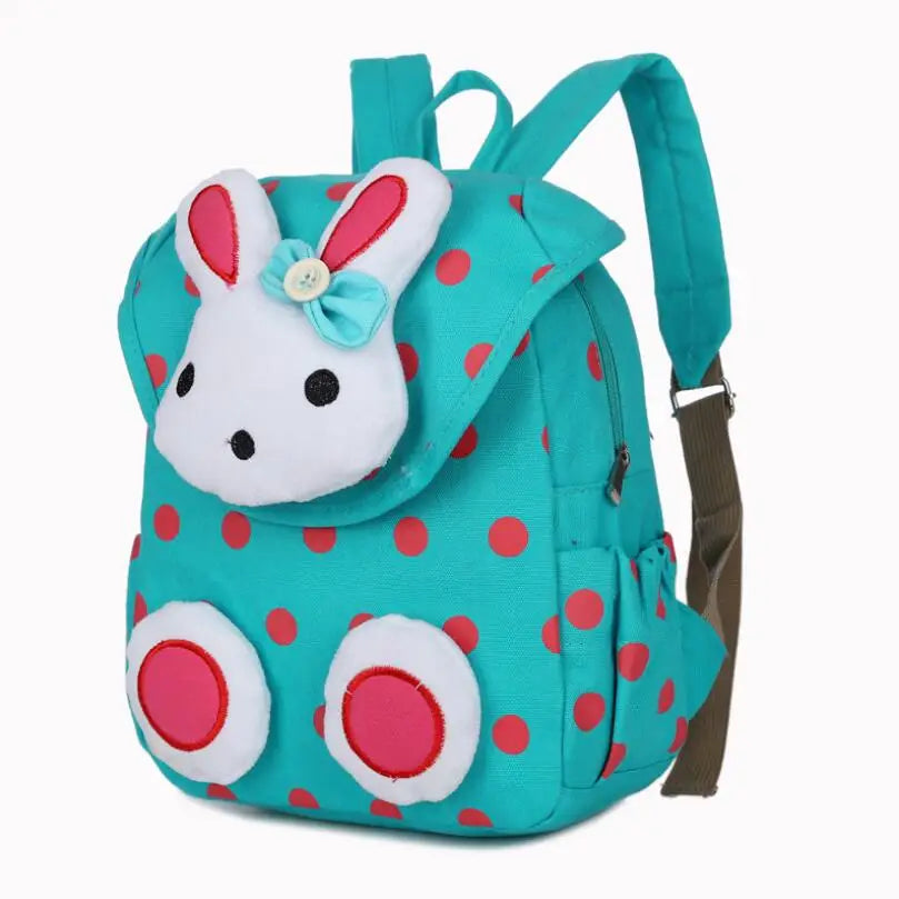 Rabbit Toddler Backpack Softback Canvas Schoolbag for Girls