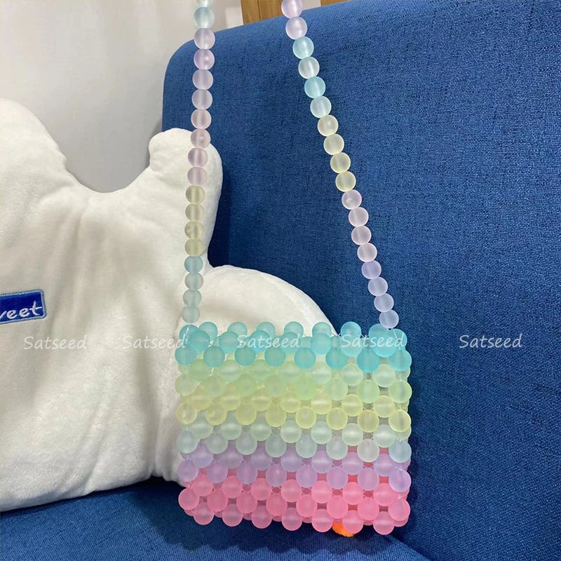 Rainbow Mini Multicolor Candy Shoulder Bag for Women