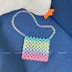 Rainbow Mini Multicolor Candy Shoulder Bag for Women