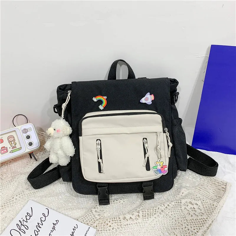 Ins Style High School Student Shoulder Messenger Bag