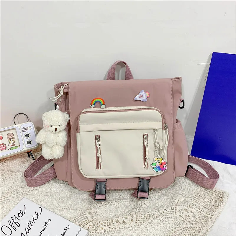 Ins Style High School Student Shoulder Messenger Bag