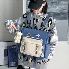 Ins Style High School Student Shoulder Messenger Bag