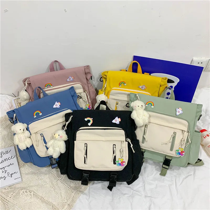 Ins Style High School Student Shoulder Messenger Bag