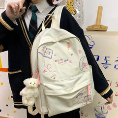Harajuku Women's Backpack Waterproof Large Capacity Travel Bag