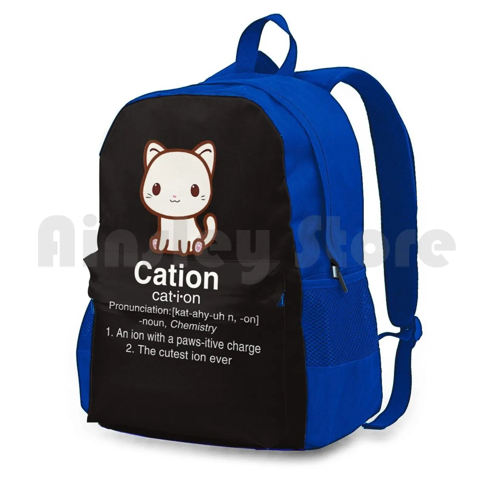 Science Cat T Shirt-Cation Chemistry Definition Outdoors Bag