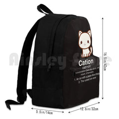 Science Cat T Shirt-Cation Chemistry Definition Outdoors Bag