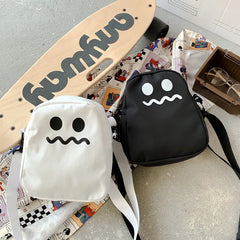 Square Ghost Nylon Women Small Crossbody Bag
