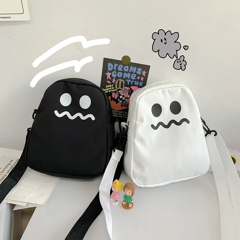 Square Ghost Nylon Women Small Crossbody Bag