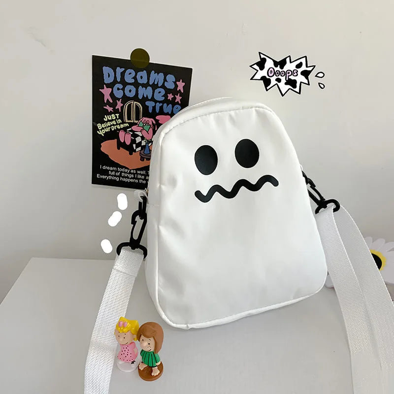 Square Ghost Nylon Women Small Crossbody Bag