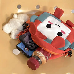 Girl Cartoon Messenger Bag Small Shoulder Crossbody Handbag