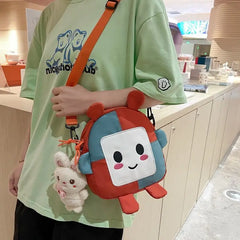 Girl Cartoon Messenger Bag Small Shoulder Crossbody Handbag