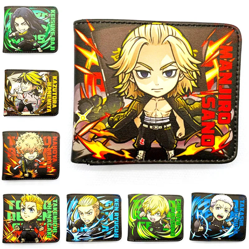 Tokyo Revengers Cartoon Anime PU Leather Short Wallet Cosplay Gift