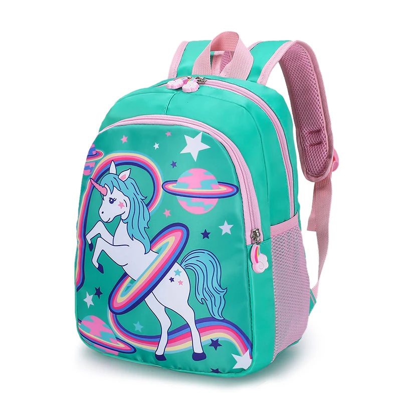 Unicorn School Backpack for Girls Large Capacity Primary School Backpacks