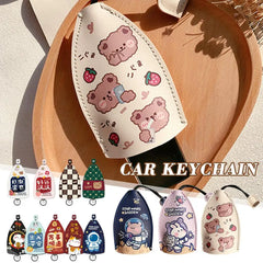 Unisex PU Leather Key Bag Car Key Holder Case