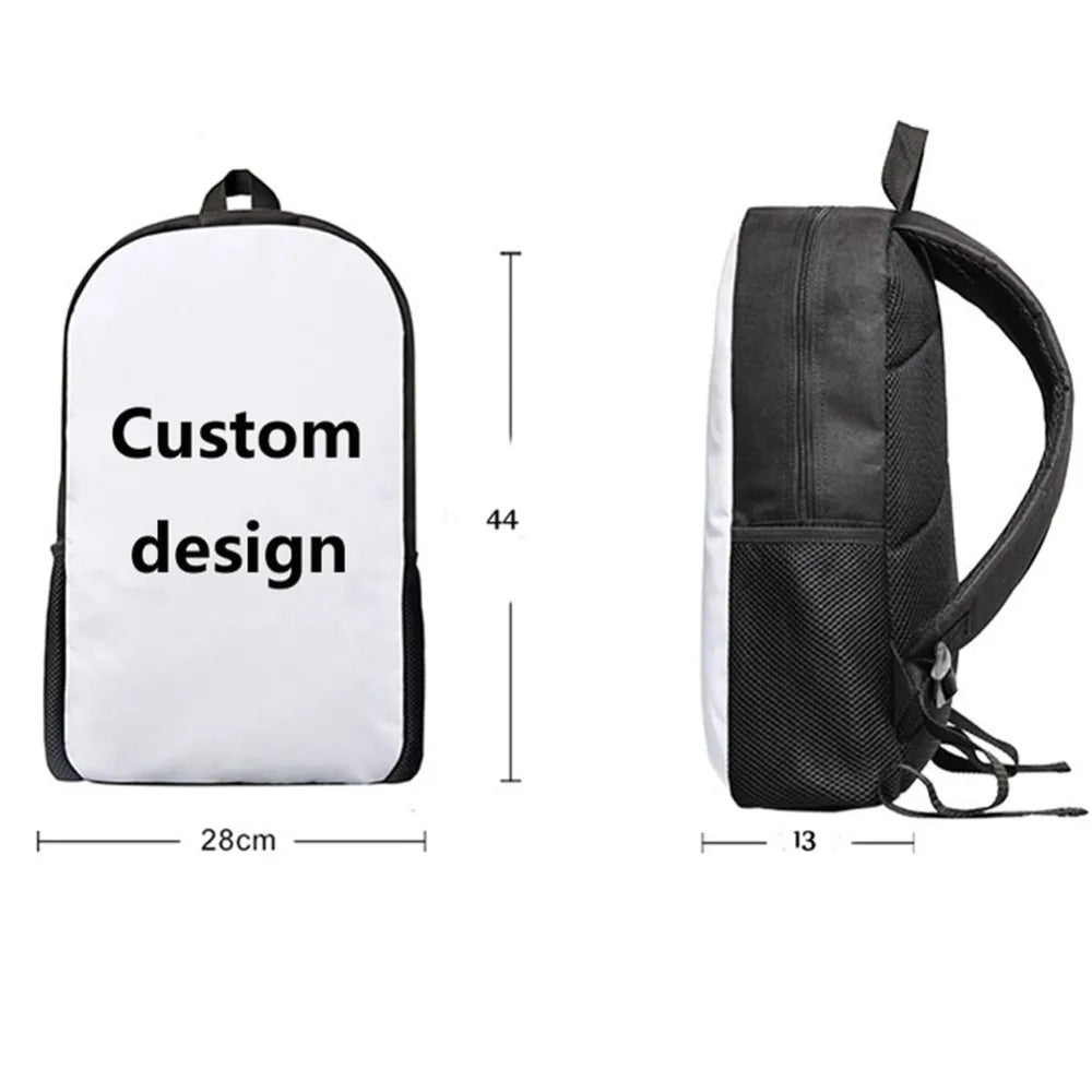 Wolf 3D Print School Bags For Girls Boys Back Pack Backpack