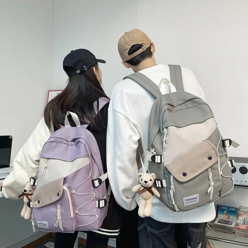 Preppy Style Backpack for Girls Boys Travel Bag