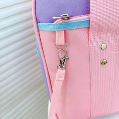 Women Large Canvas Heart Patchwork Shoulder Bag