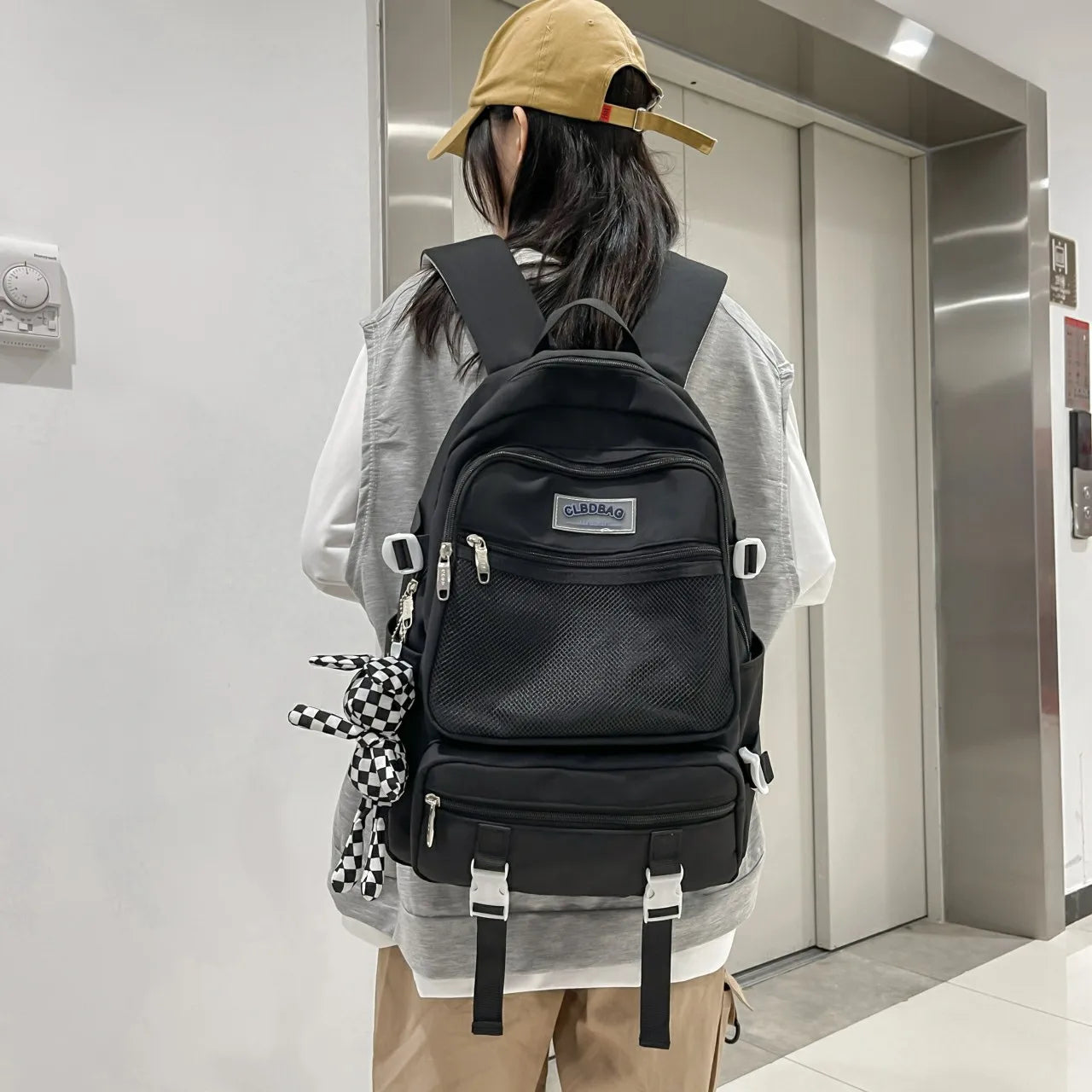 Women Multi-Pocket Waterproof School Backpack