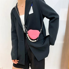 Women's Mini Heart-shaped Lipstick Bag Candy Shoulder Crossbody