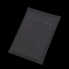 Pink PU Leather Passport Cover with Zipper Pocket