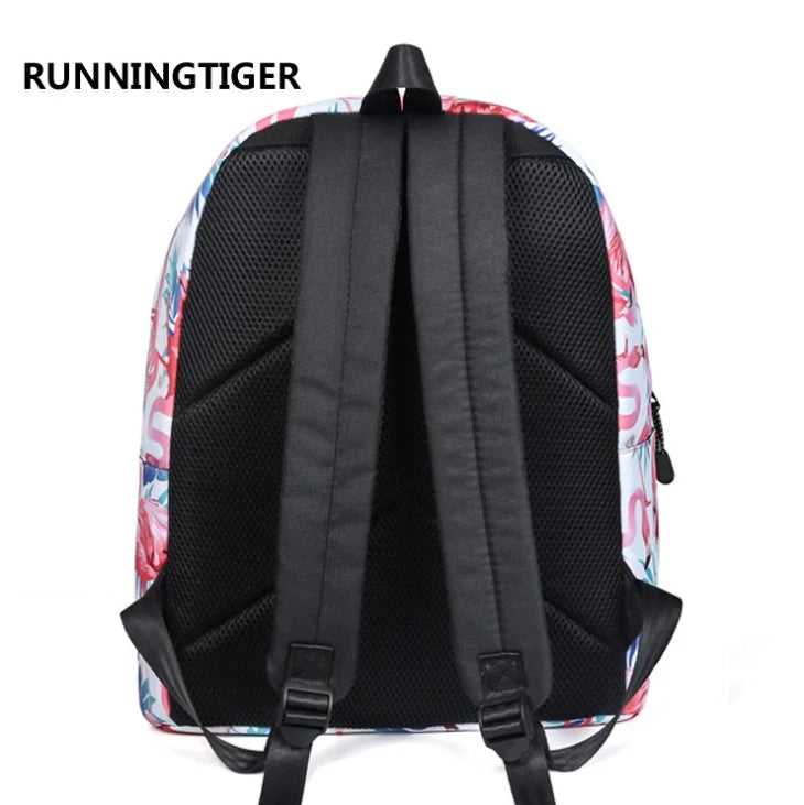 Flamingo Backpack for Junior School Pupils