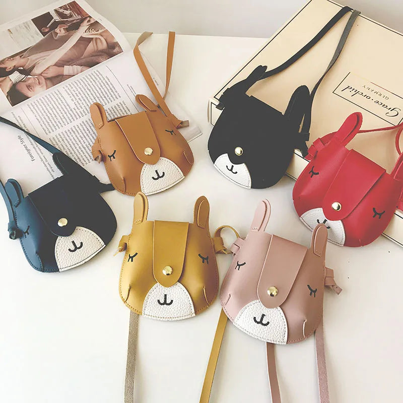 Girls Lovely Cat Mini Handbag Messenger Bags for Kids