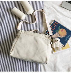 Canvas Girl Messenger Bag College Schoolbag Harajuku Crossbody Bag