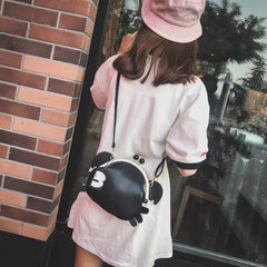 Red Crab PU Leather Crossbody Shoulder Bag