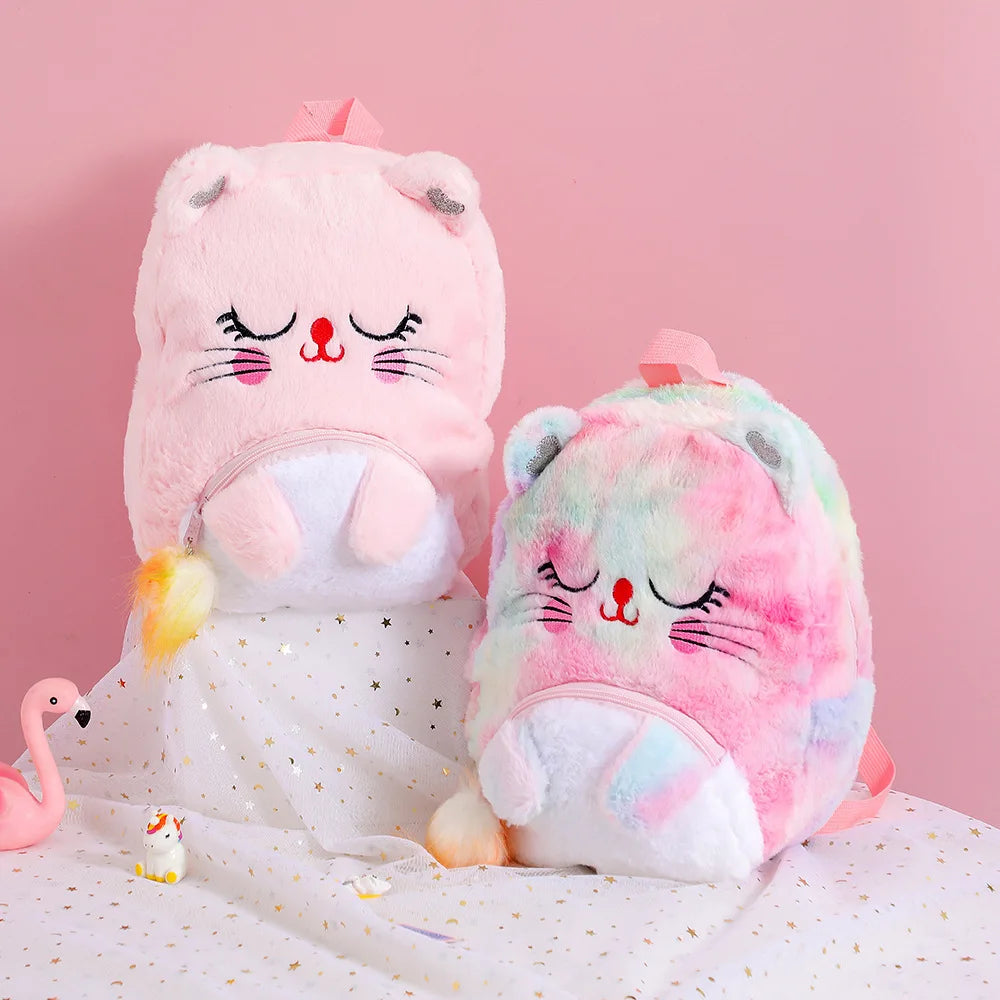 Big Eyes Cat School Backpack for Kids