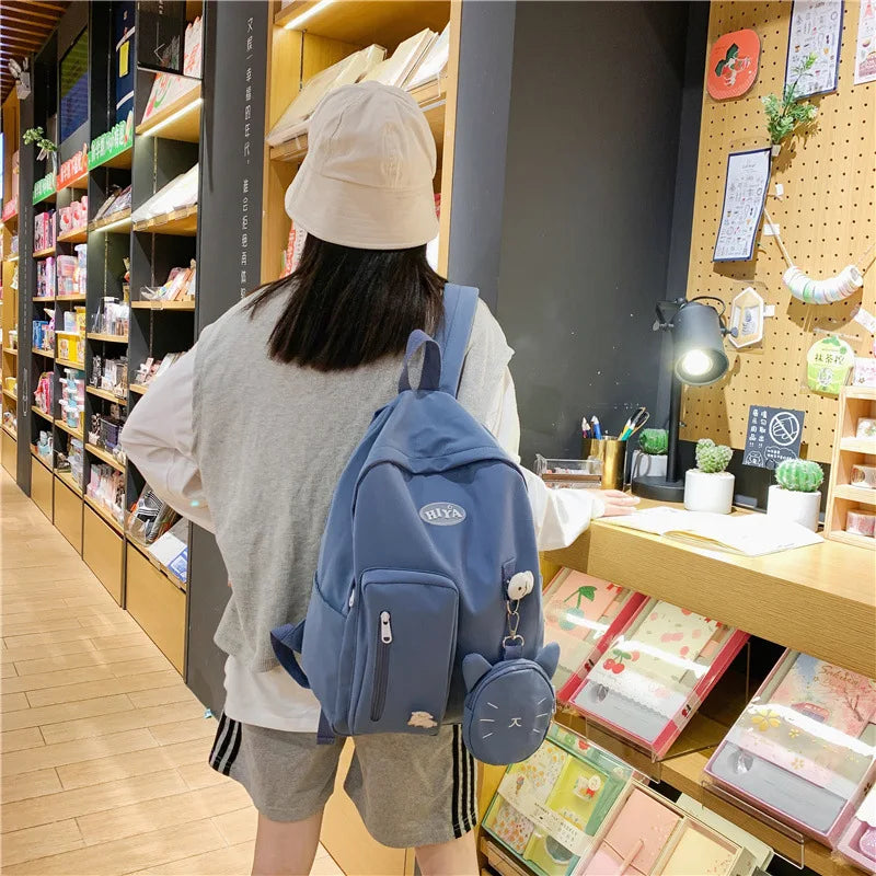 Japanese Ins Wind School Student Backpack Large-Capacity Bag