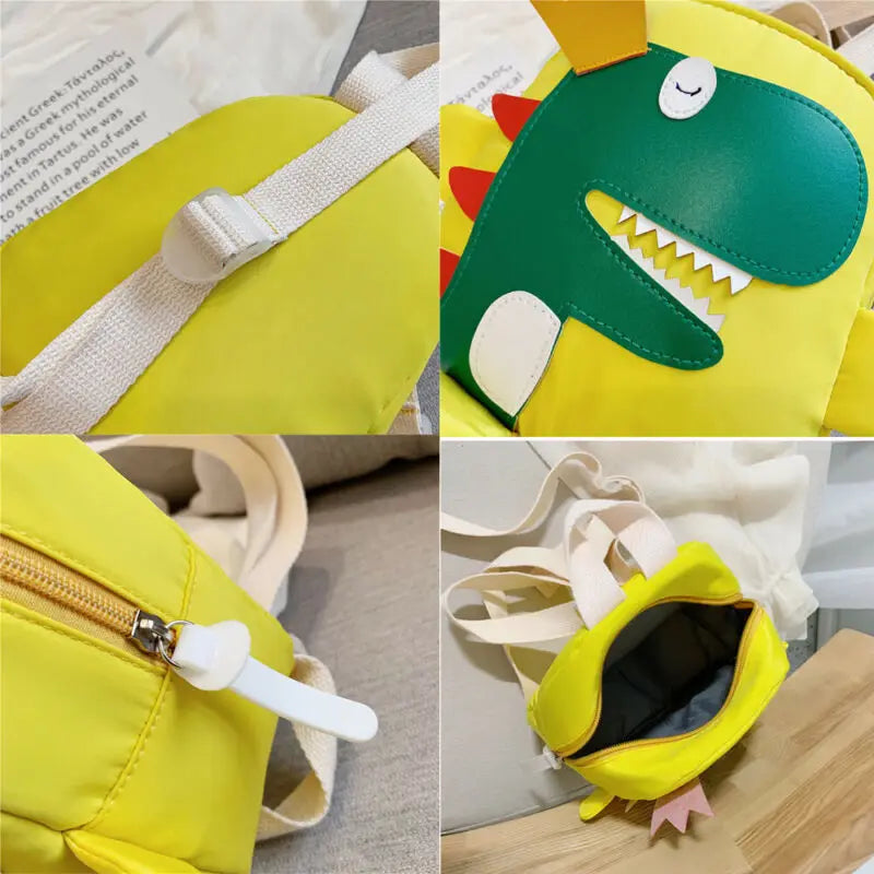 3D Cartoon Dinosaur Mini Backpack for Toddler Kids