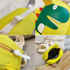 3D Cartoon Dinosaur Mini Backpack for Toddler Kids