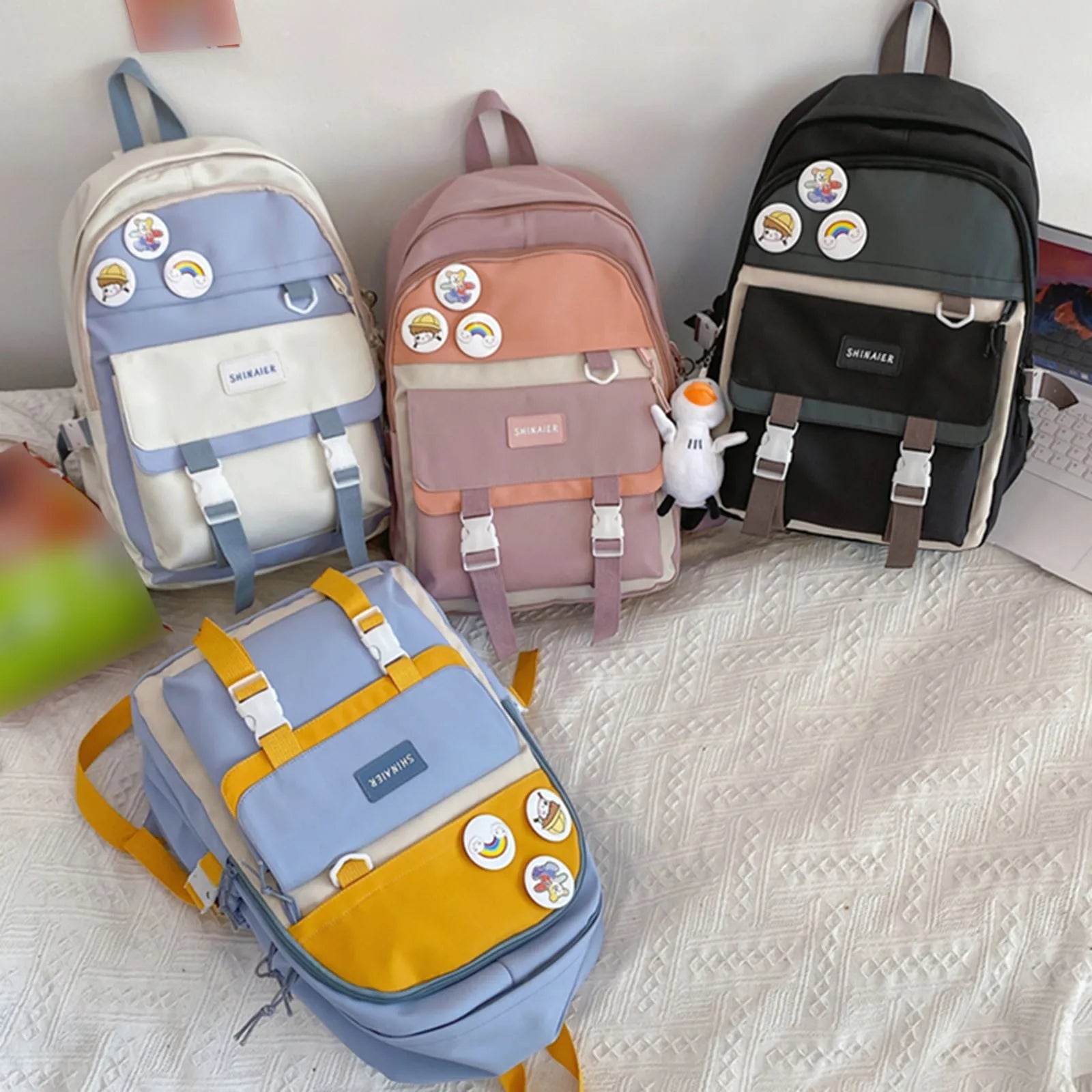 Kids Backpack for School with Sleeping Bag