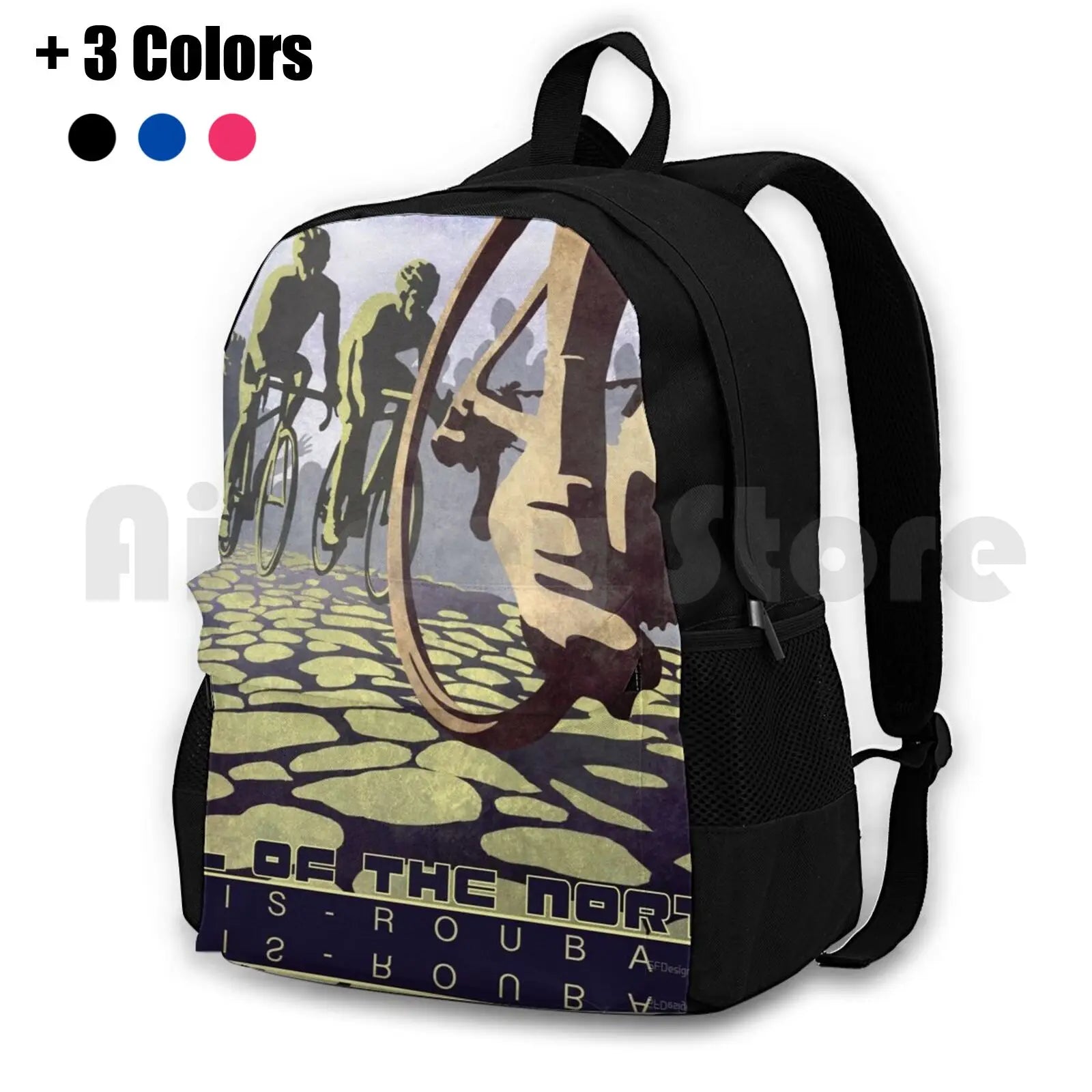 Retro Paris Roubaix Hiking Backpack