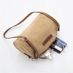 Colorful Retro Cylinder Canvas Crossbody Bag