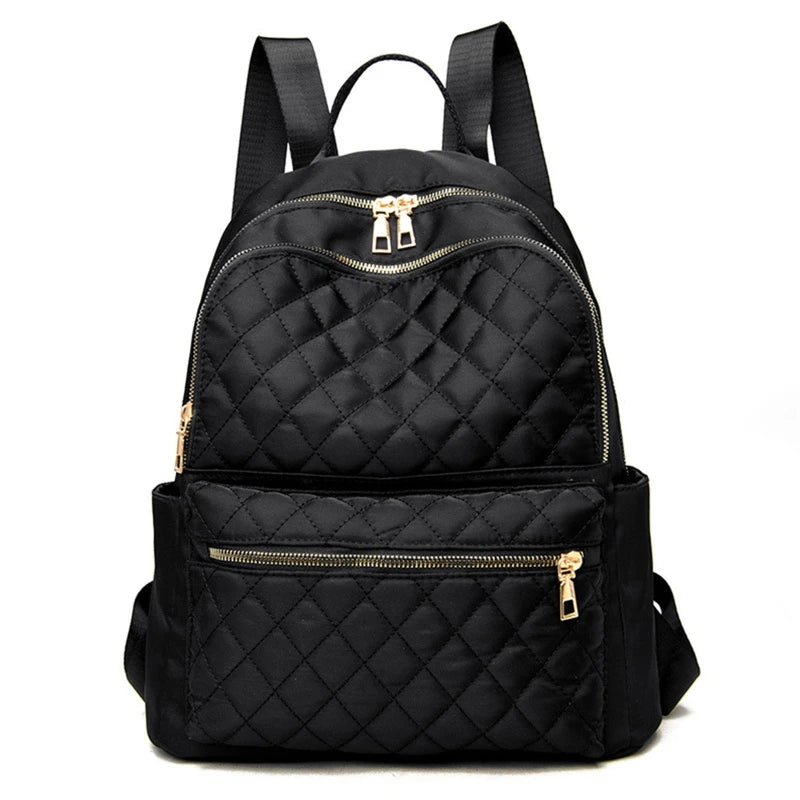 D0LF Women's Nylon Travel Backpack Small Shoulder Bag Casual Daypack