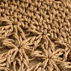 D0LF Beach Woven Straw Shoulder Bag with Tassel Boho Crossbody