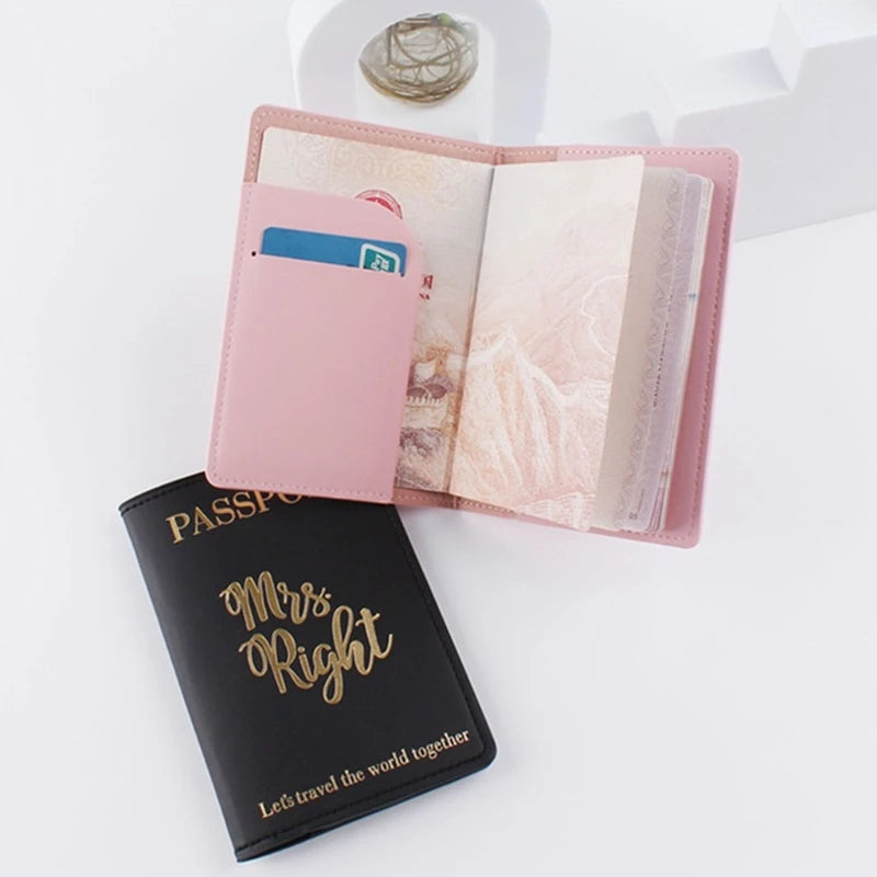 D0LF Couple's Passport Covers & Luggage Tags Set - Ideal Honeymoon Travel Gift
