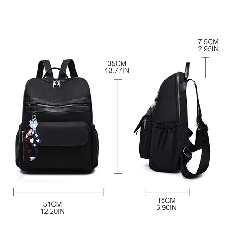 D0LF Anti Theft Backpack Large Capacity Casual Rucksack