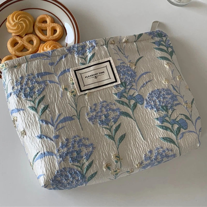 D0LF Vintage Flower Ladies Tote Female Handbags Underarm Bag