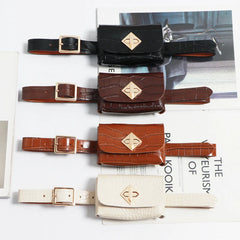 Vintage Lock Belt Bag Mini Waist Purse ZM1075