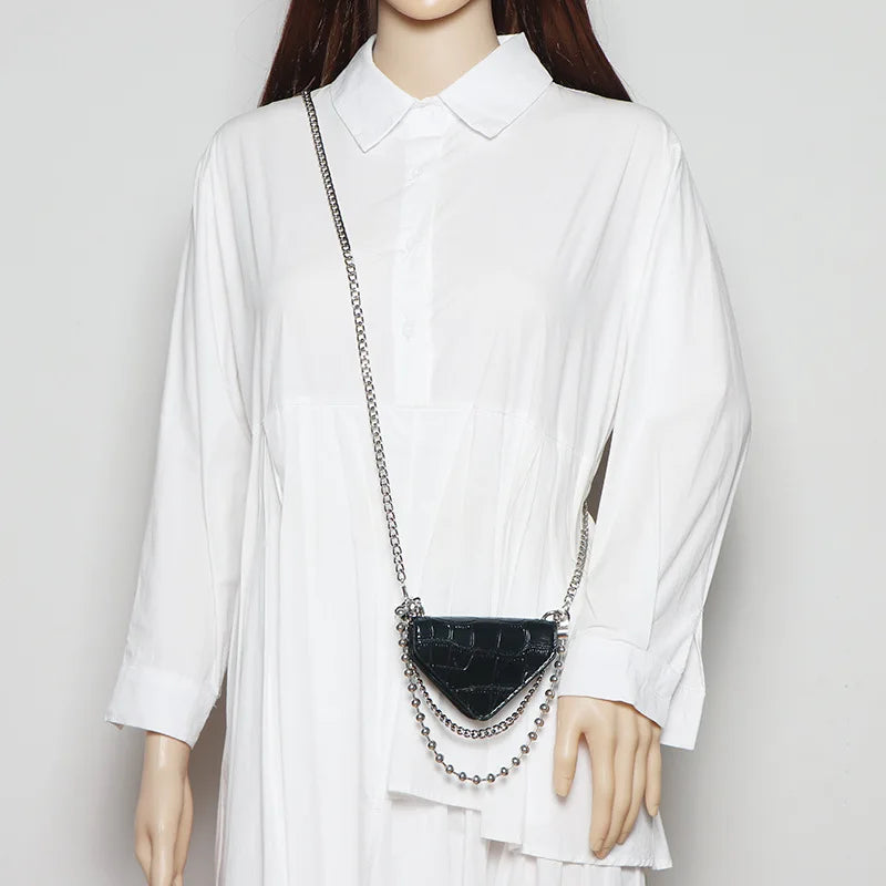 Patent Leather Crocodile Belt Bag for Girl ZM1377